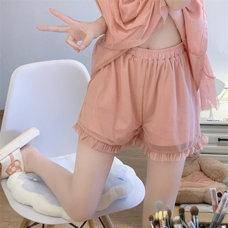 Cute Star Suspender Pajamas PL53555