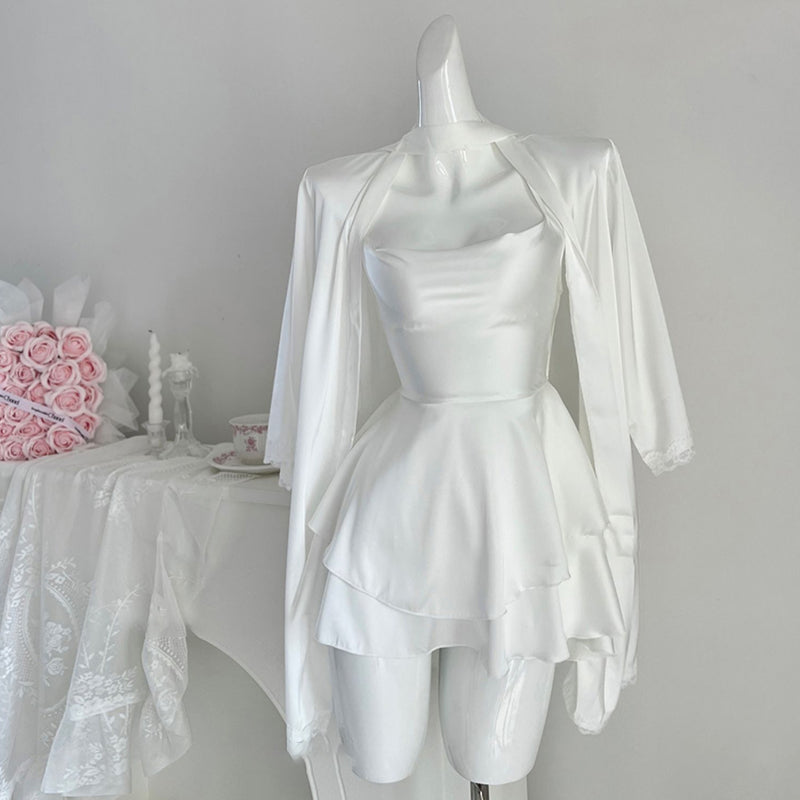 Ice silk suspender nightdress PA20022