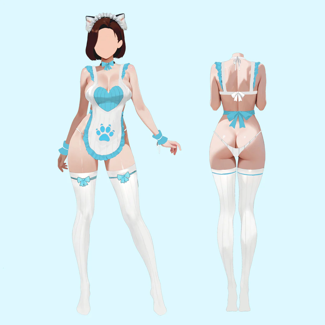 KORURACLUB-Pre-sale Neko Maid Cosplay Costume KO104