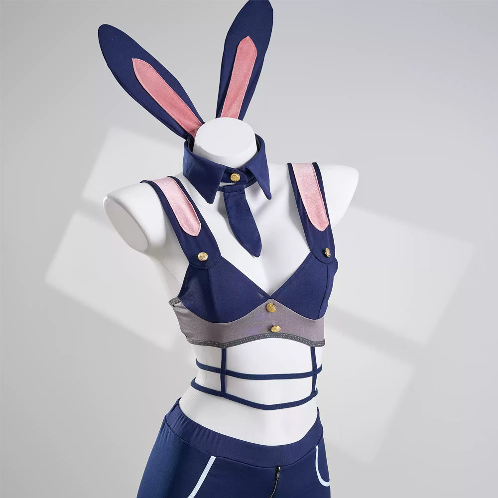 Cute Rabbit Police Officer Cosplay Costume Underwear Set PA20001