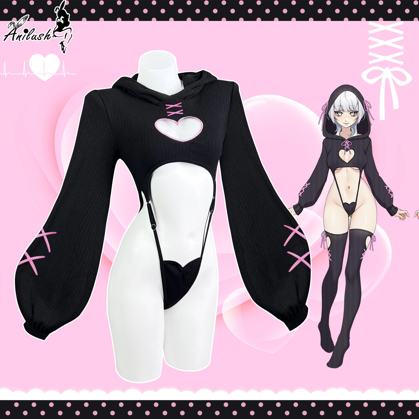HEART HOLLOW BODYSUIT SR16