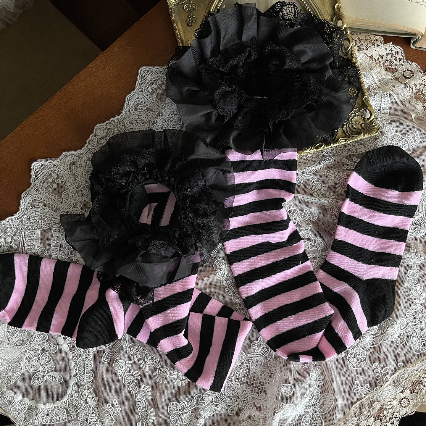 Lace-strap girl stockings PA20077