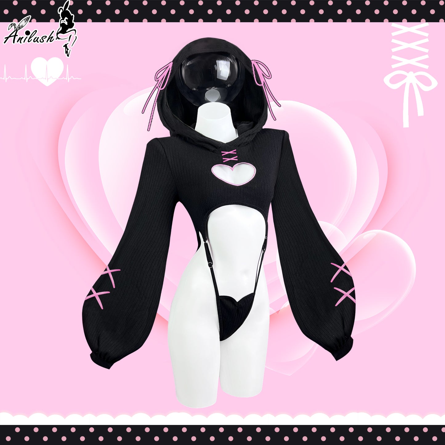 HEART HOLLOW BODYSUIT SR16