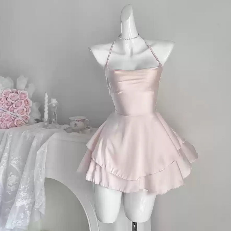 Ice silk suspender nightdress PA20022