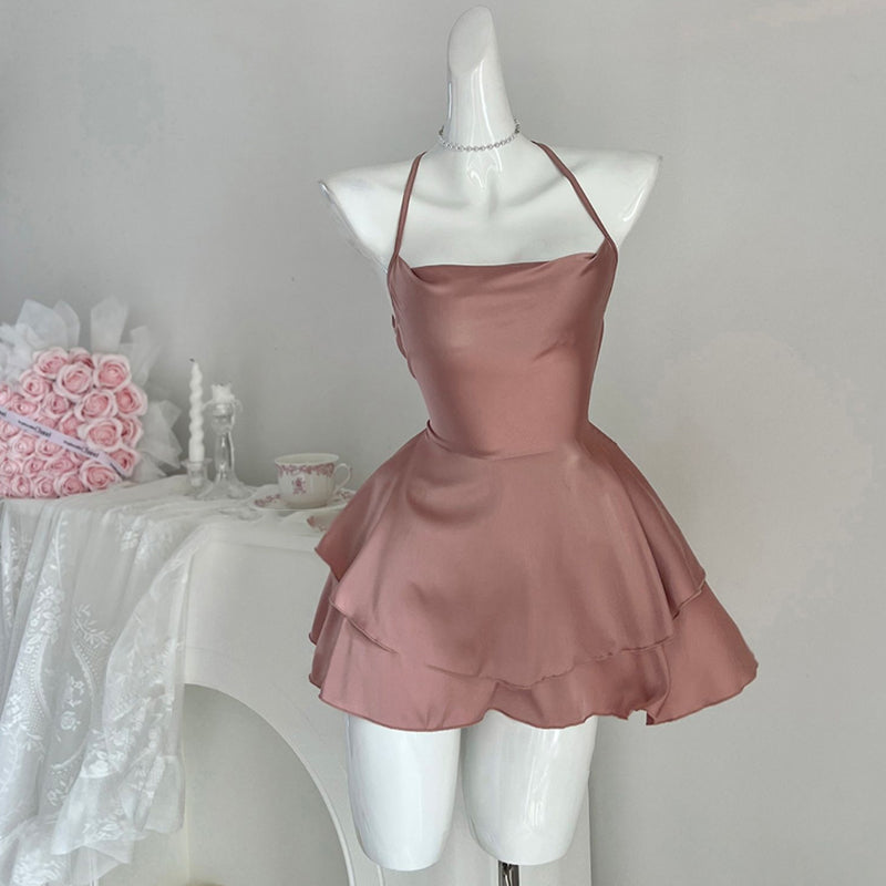 Ice silk suspender nightdress PA20022