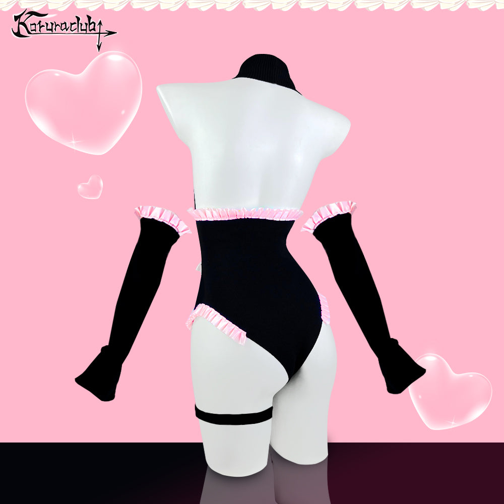 Cute Heart Shape Bodysuit Lingerie KO75