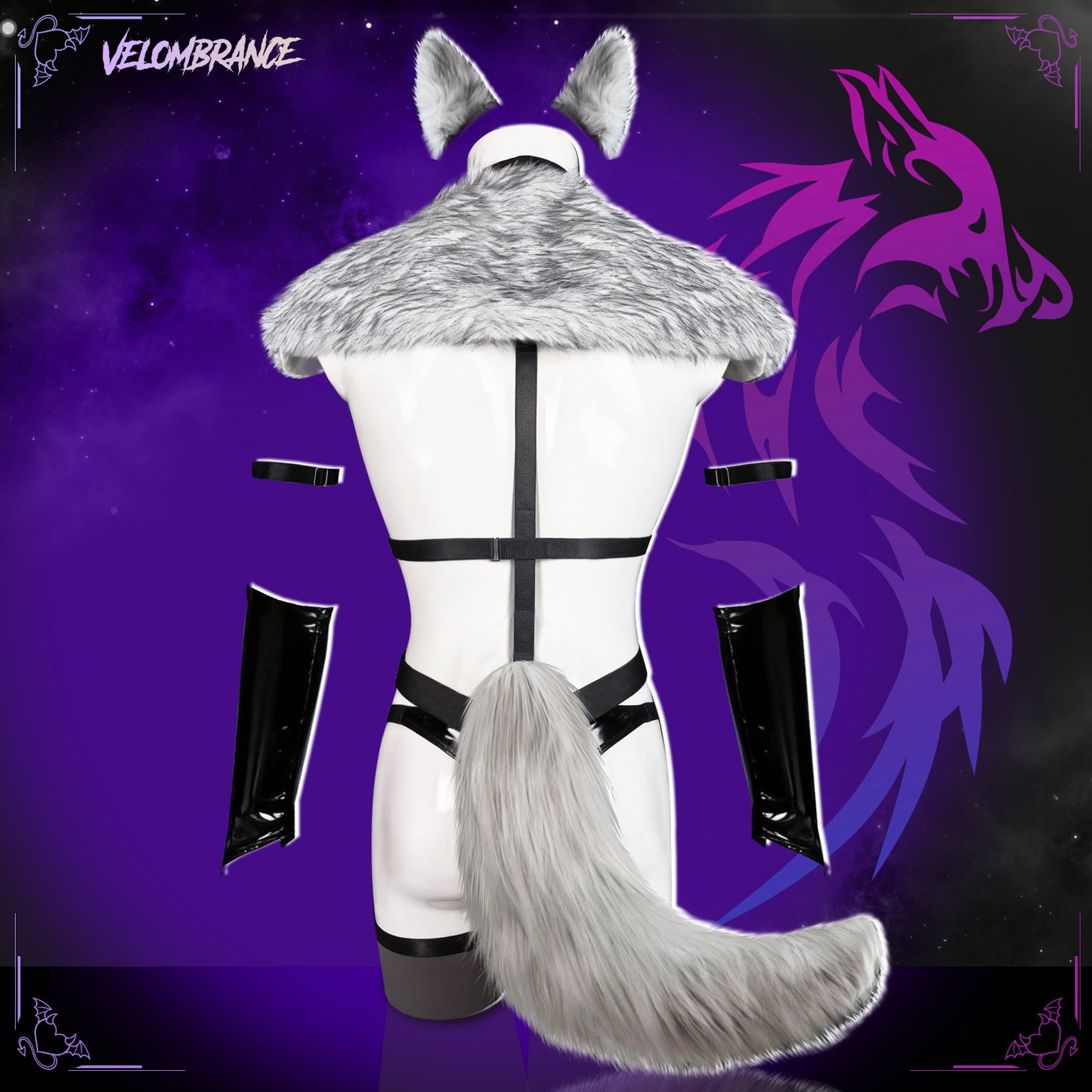 Feral Wolf Cosplay Outfit(9-Piece Set) AS41