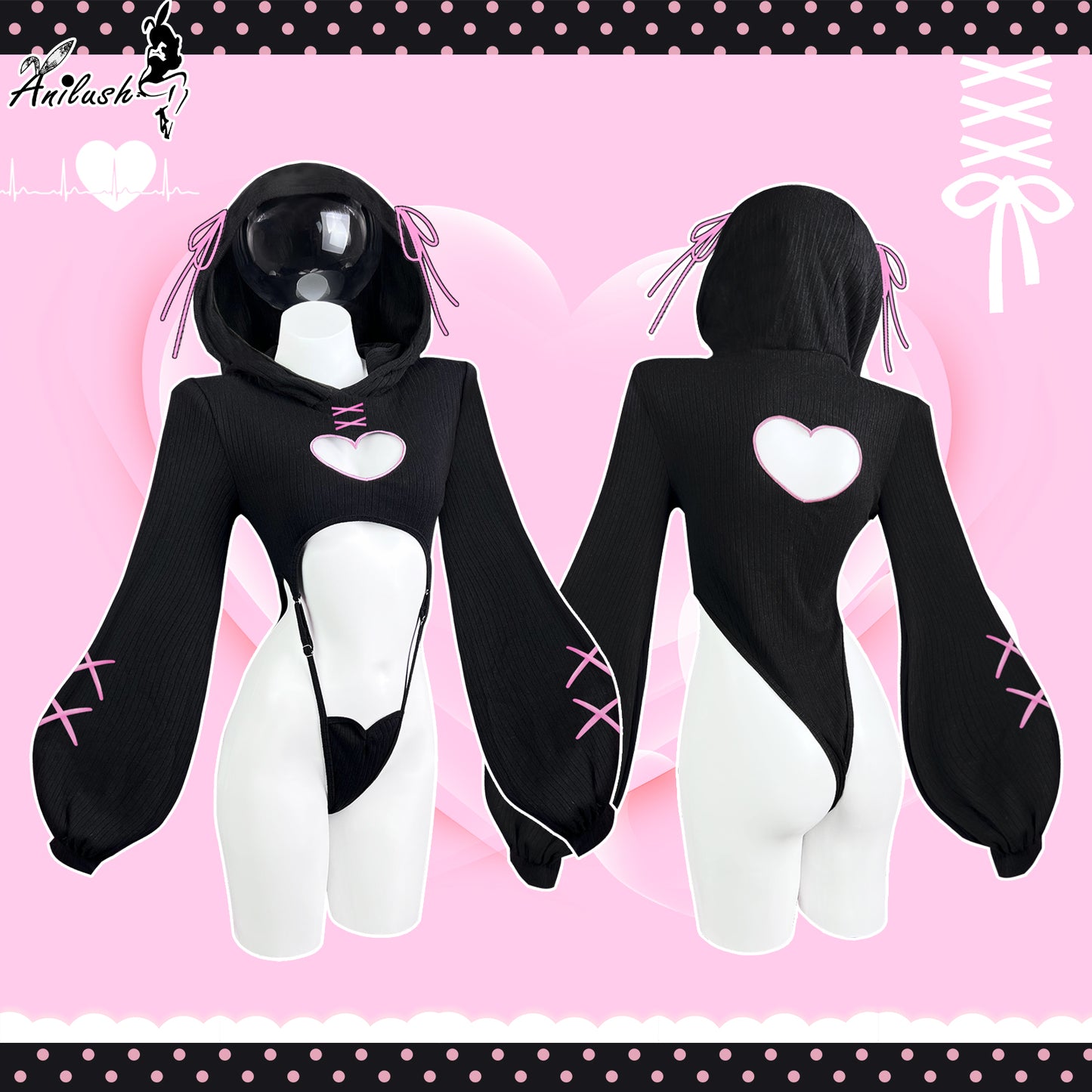 HEART HOLLOW BODYSUIT SR16