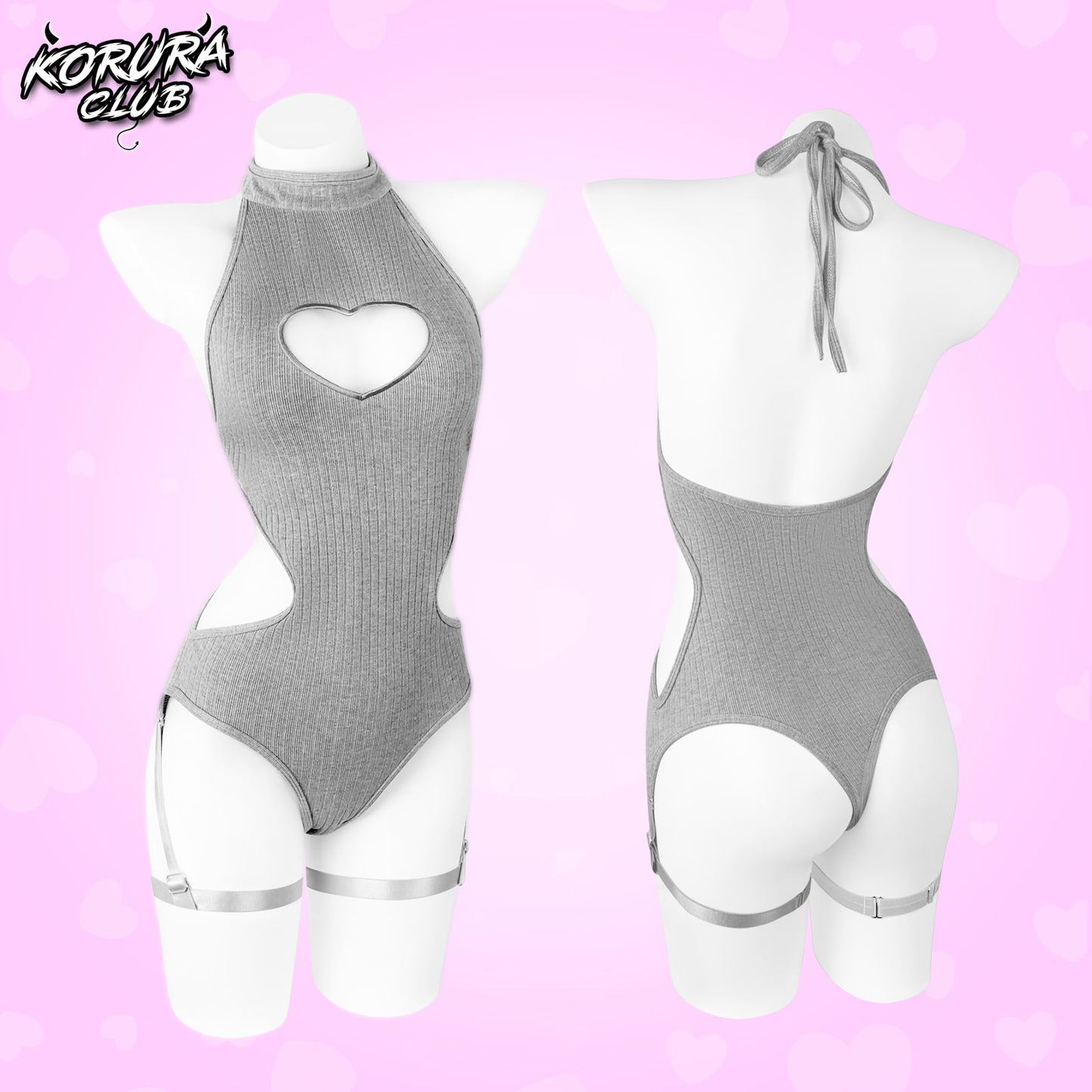 Cute Heart Bodysuit KO101