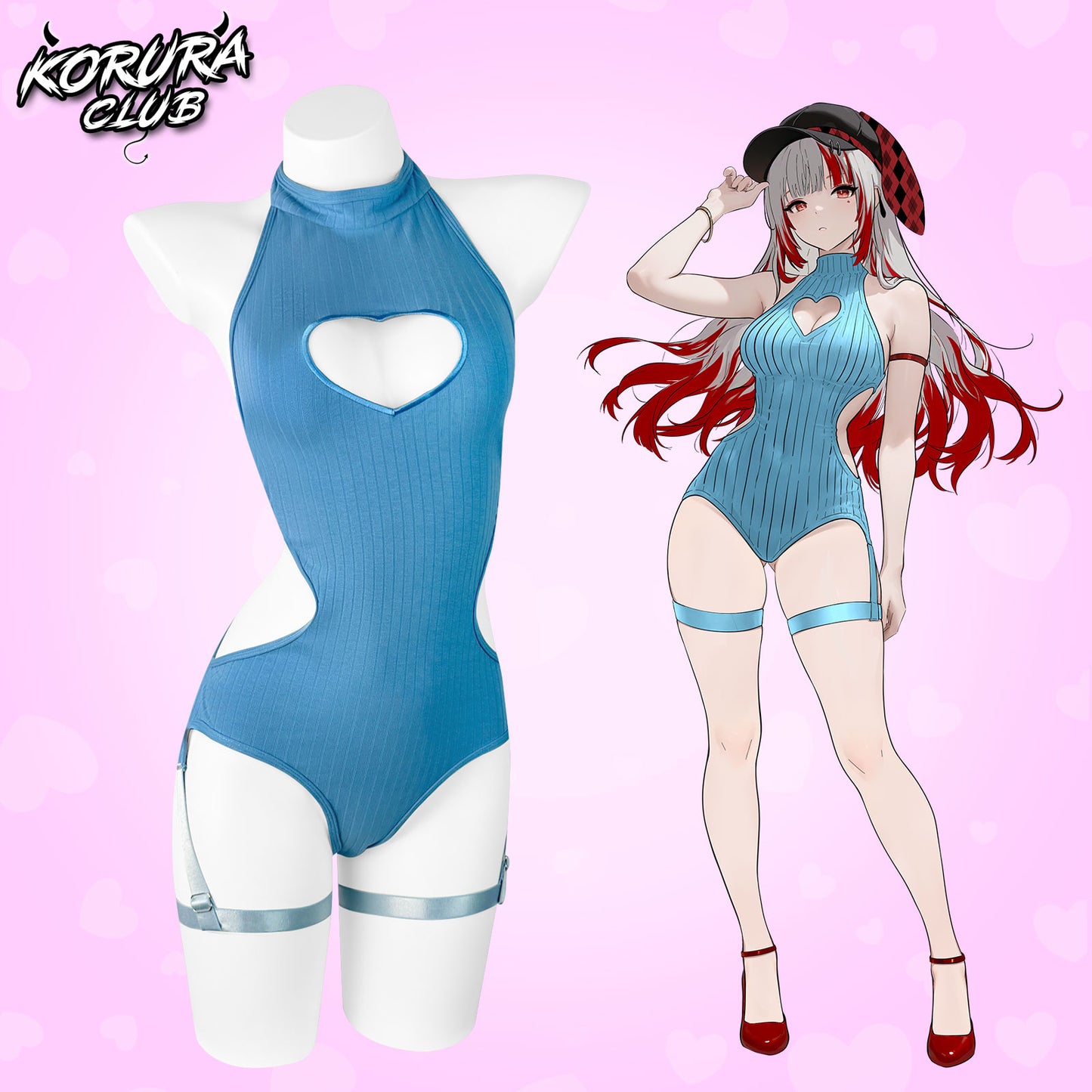 Cute Heart Bodysuit KO101