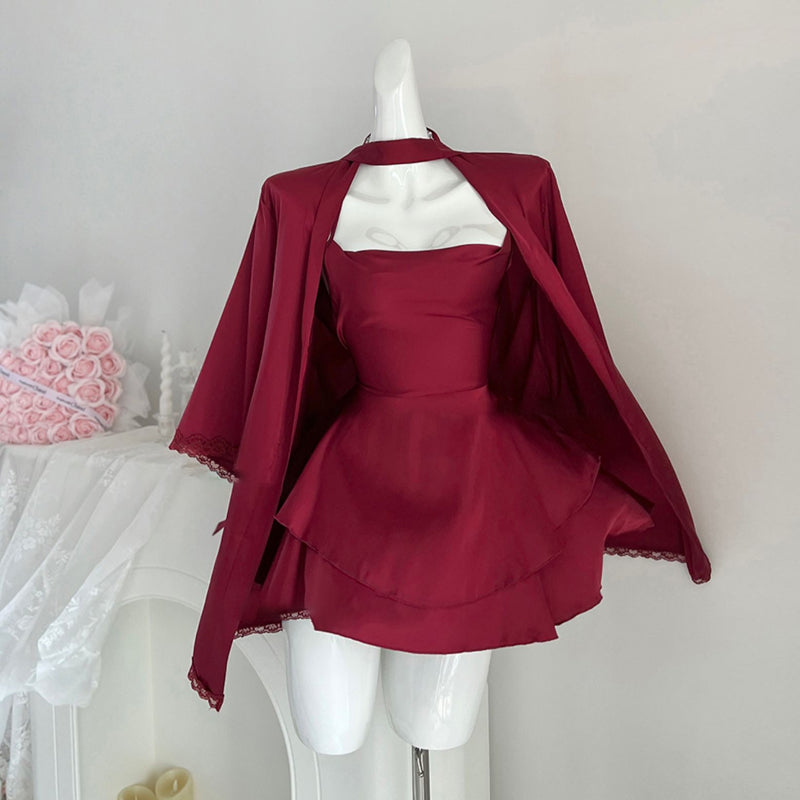 Ice silk suspender nightdress PA20022