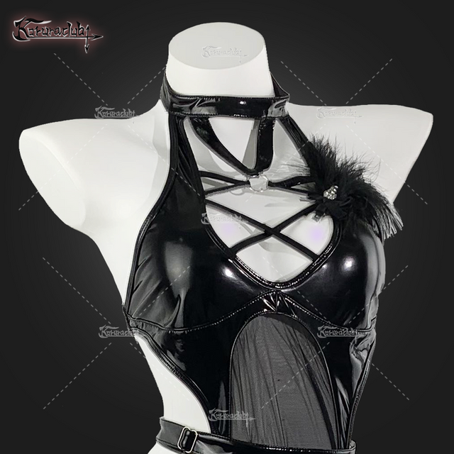 Cosplay Raven witch dress costumes KO04(7-Piece Set)