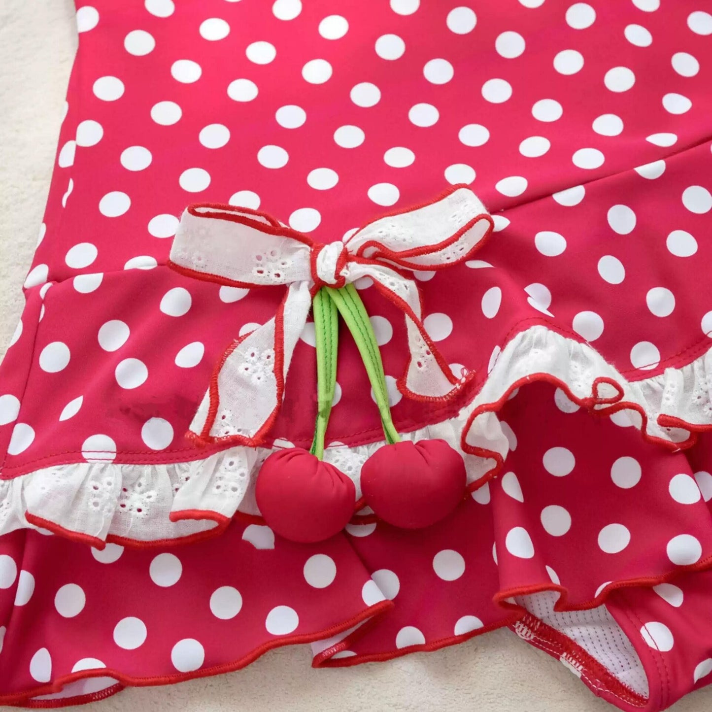 Cherry polka dot swimsuit PA20072