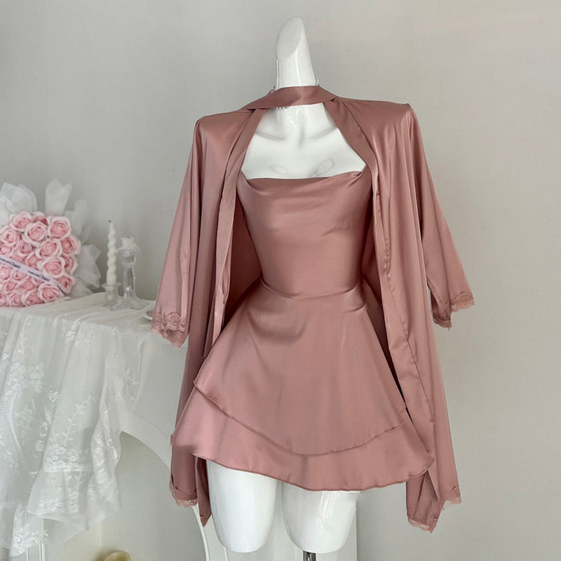 Ice silk suspender nightdress PA20022