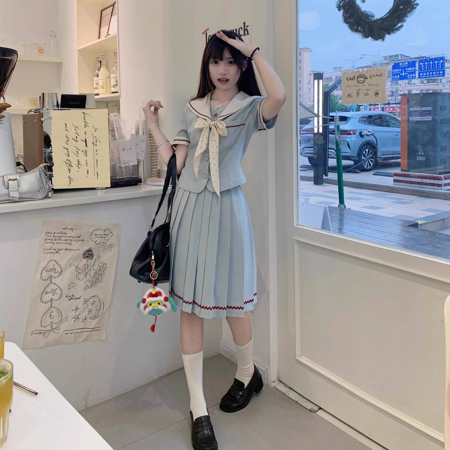 College summer uniform skirt PA20097