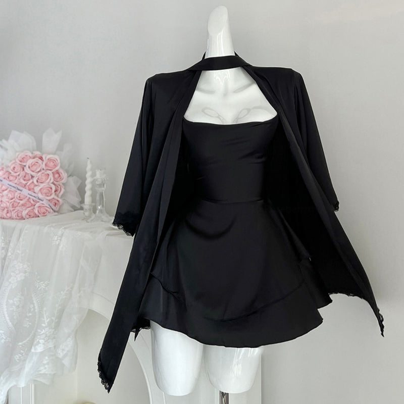 Ice silk suspender nightdress PA20022