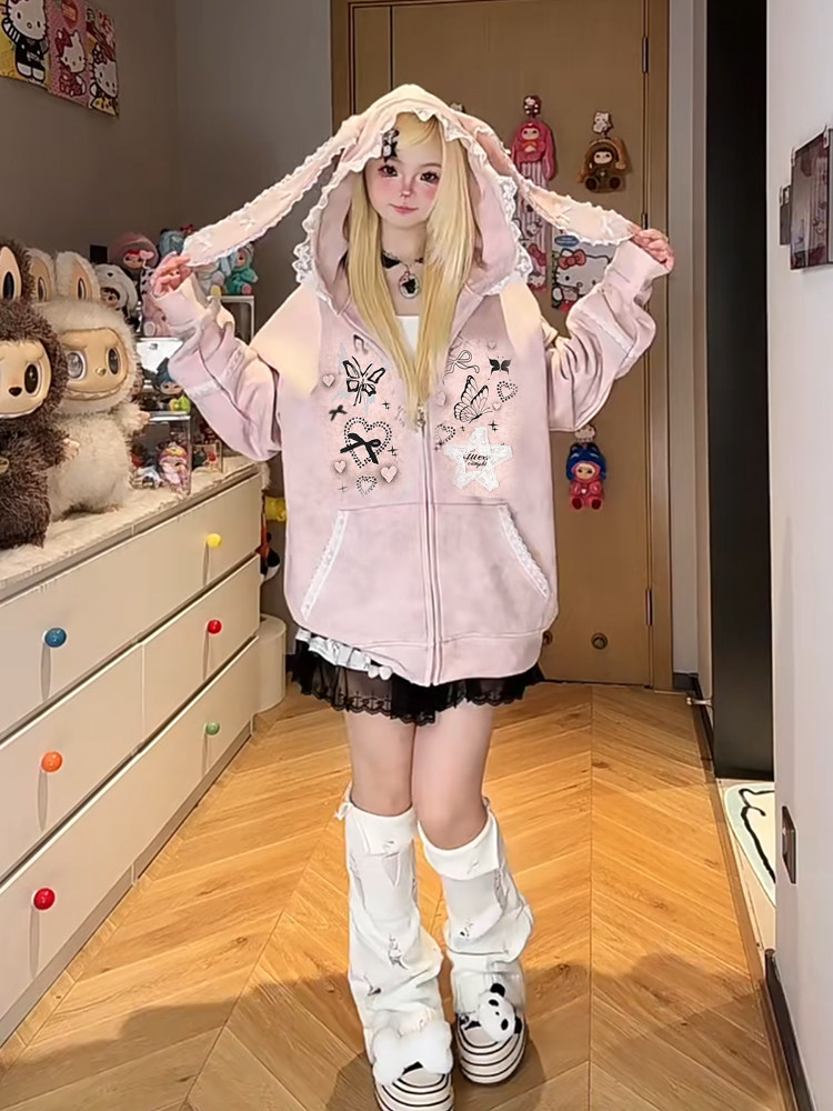 Cute Lace Bunny Coat PA20342