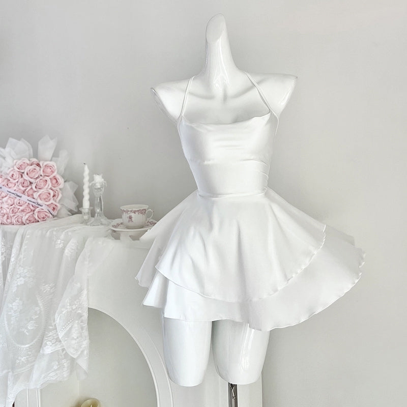 Ice silk suspender nightdress PA20022