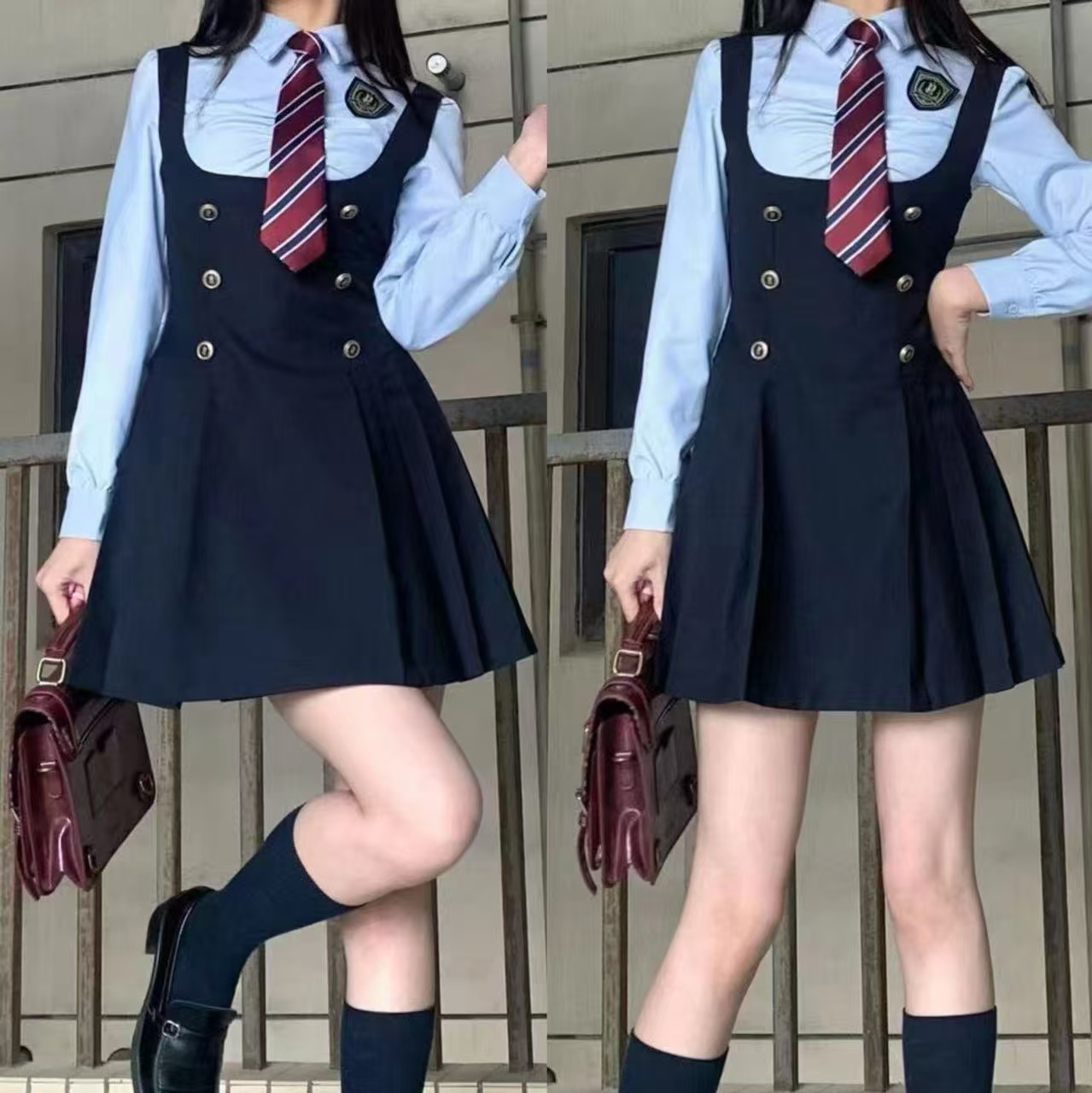 JK uniform suspender skirt shirt PA20095