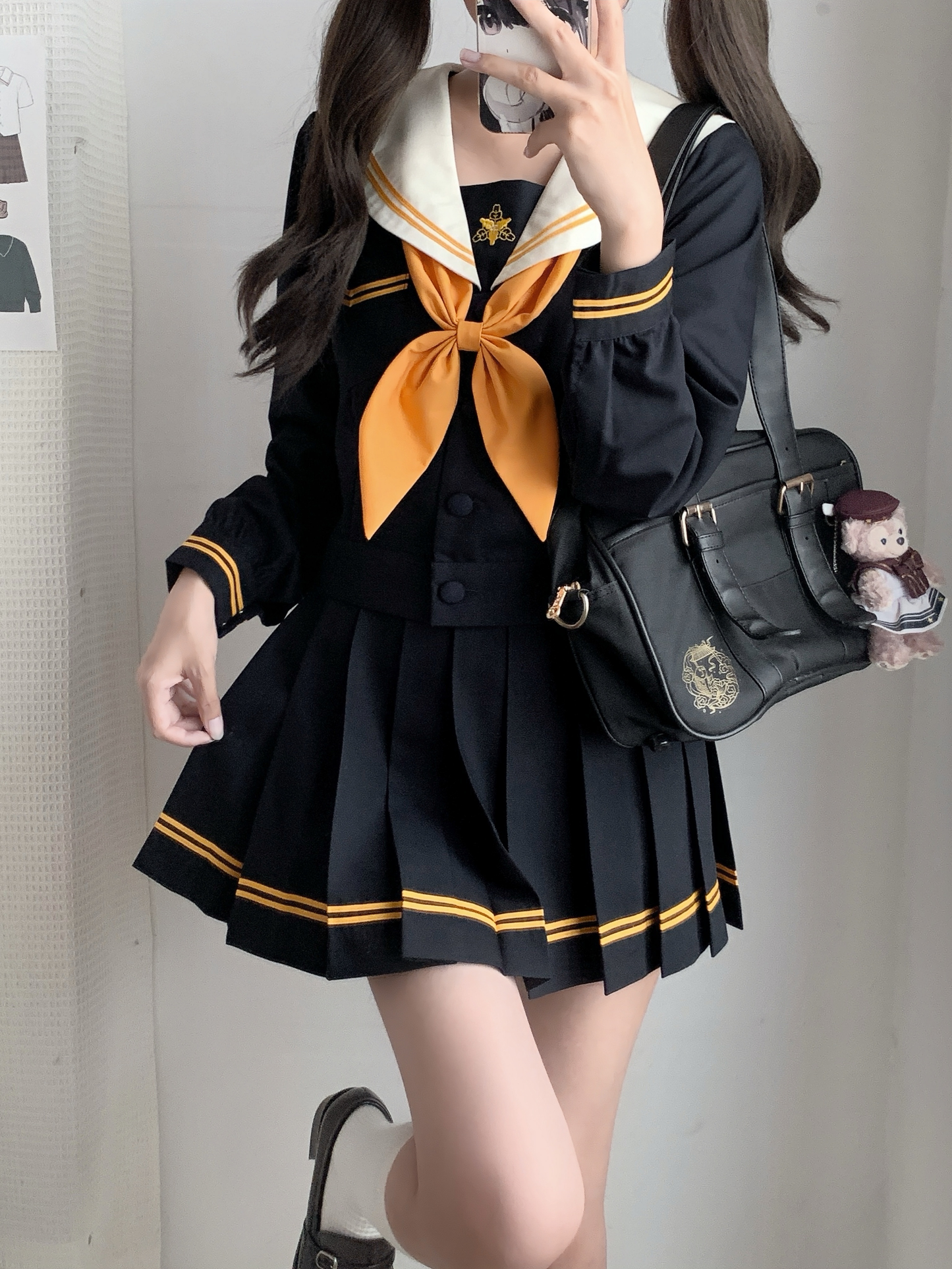 pleated skirt suit PA20098