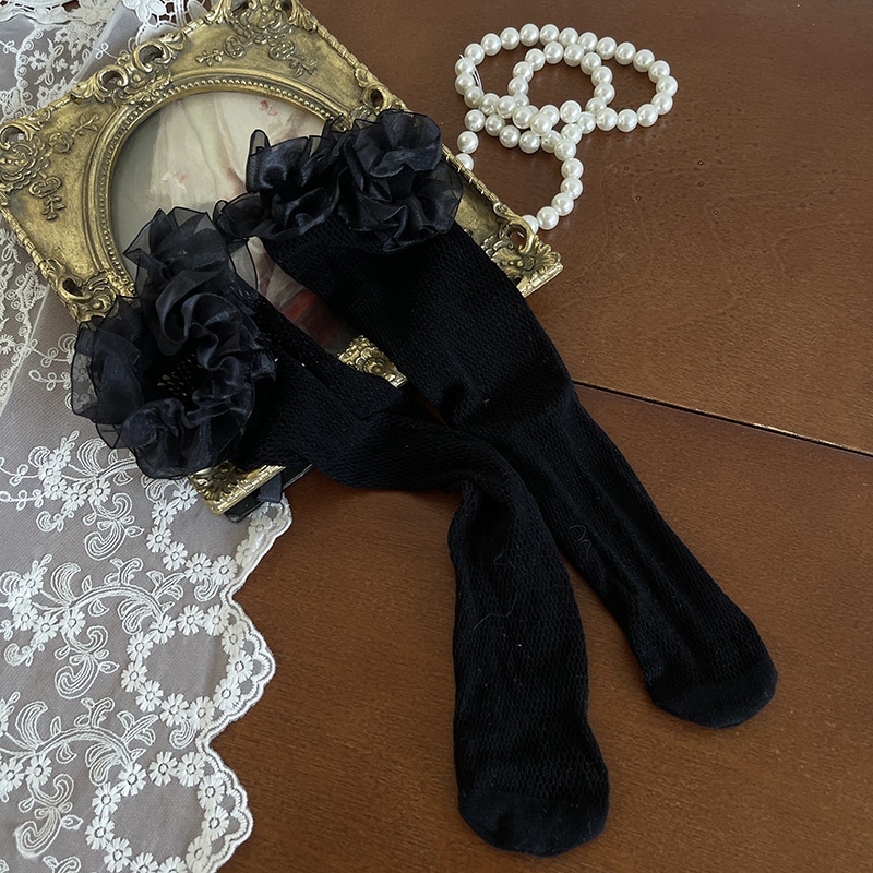 Gothic style layered lace socks PA20083