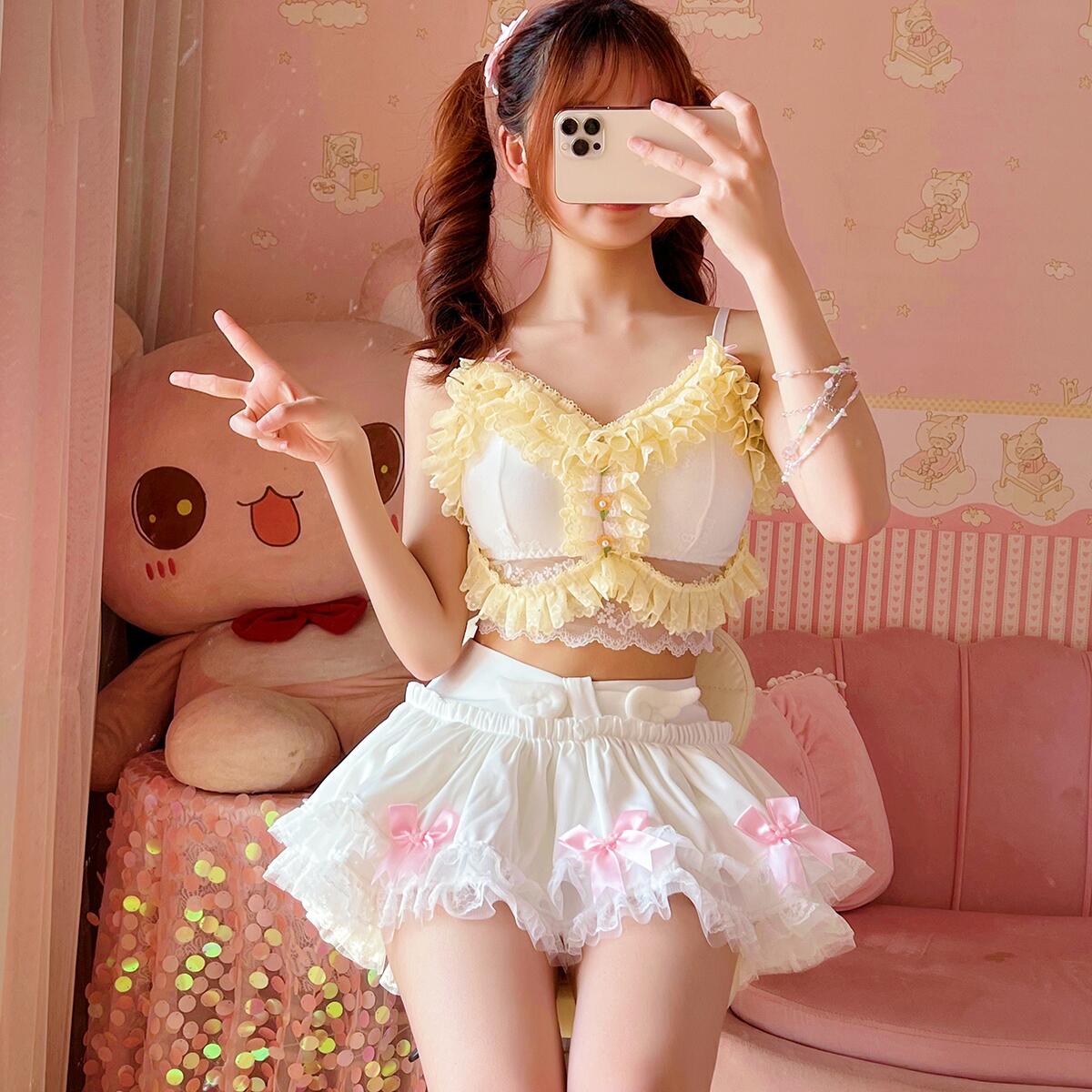 Lace bow tutu skirt PA20063