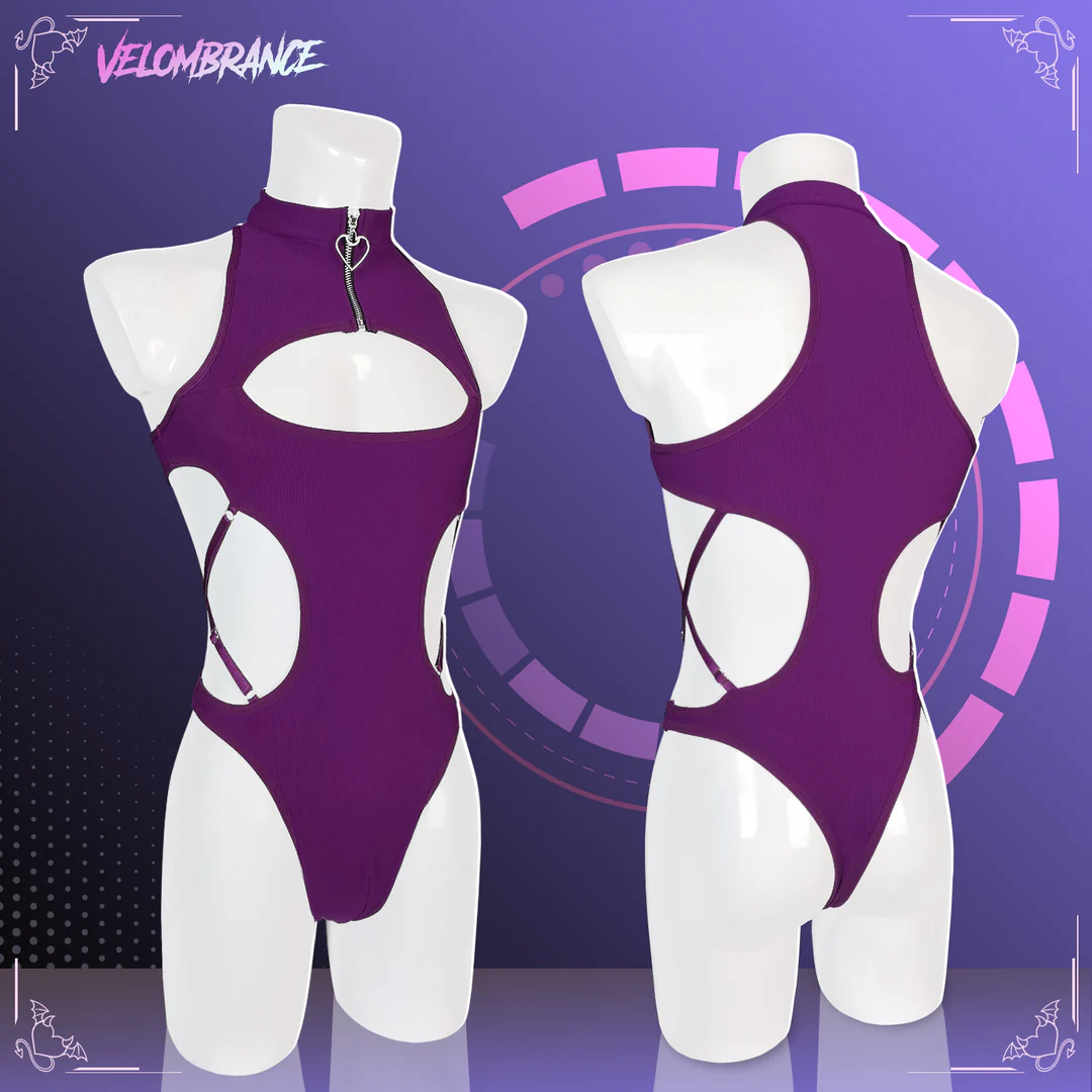 Pre-sale Femboy Hollow-out Bodysuit (2-Piece Set) AS58