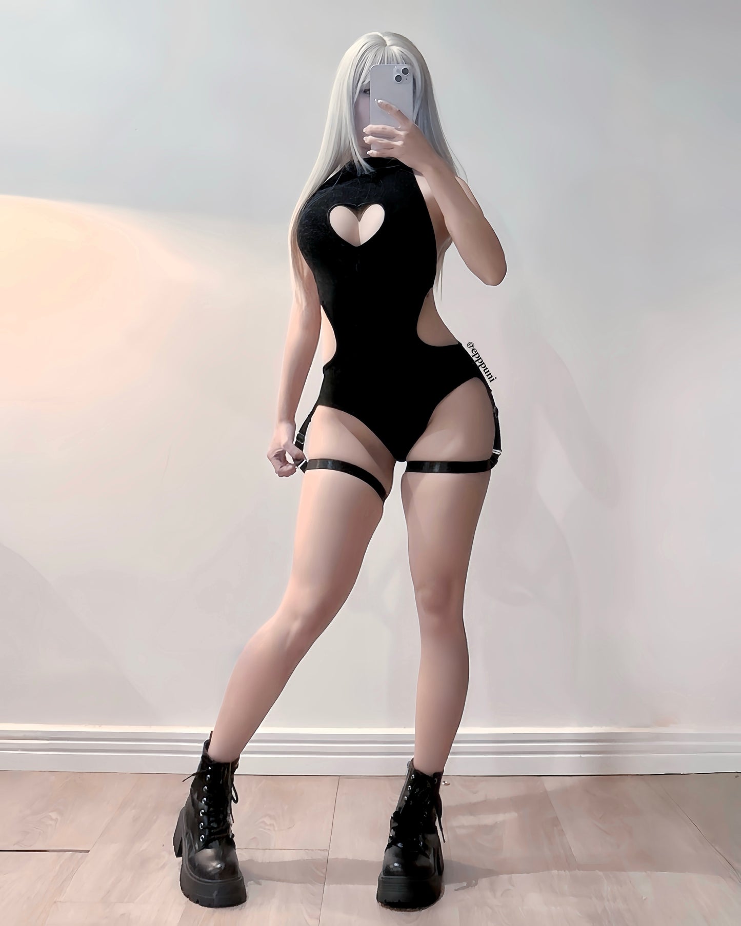 Cute Heart Bodysuit KO101