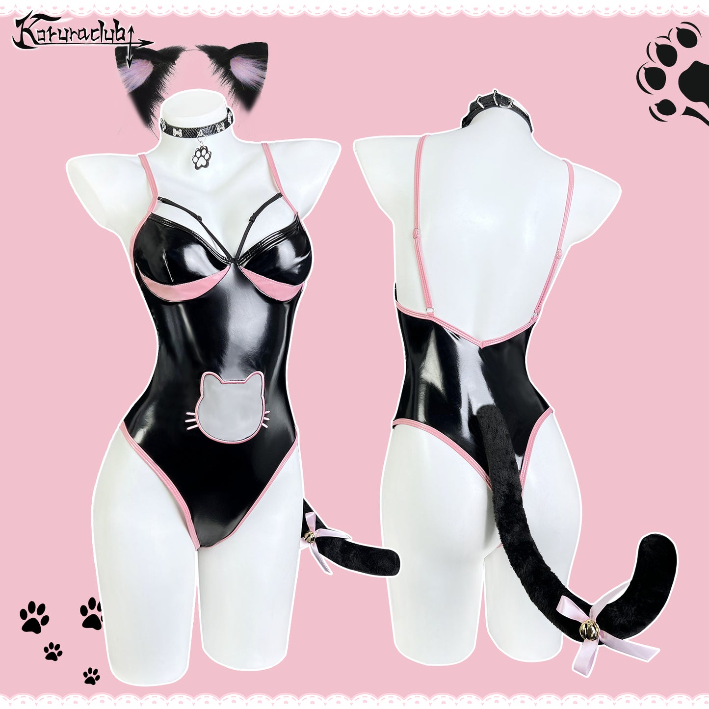 Pre-Sale Cute Cat Bodysuit Lingerie KO74