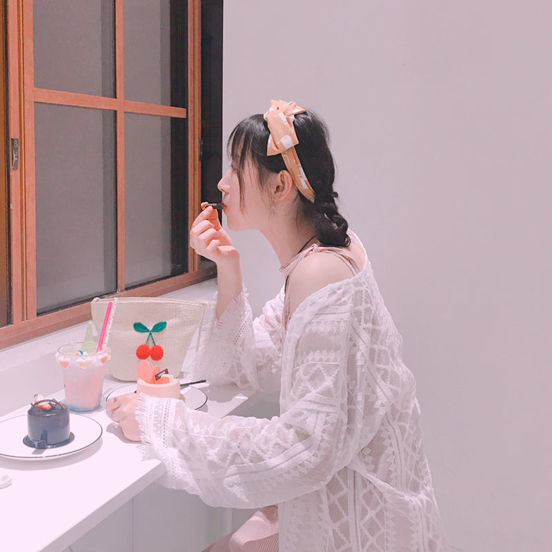 WHITE CHIFFON THIN TOP PL52544