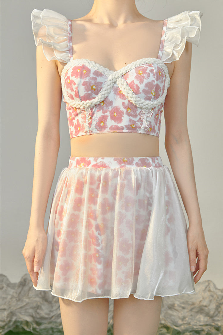 Pink Flower Swimsuit PL52969