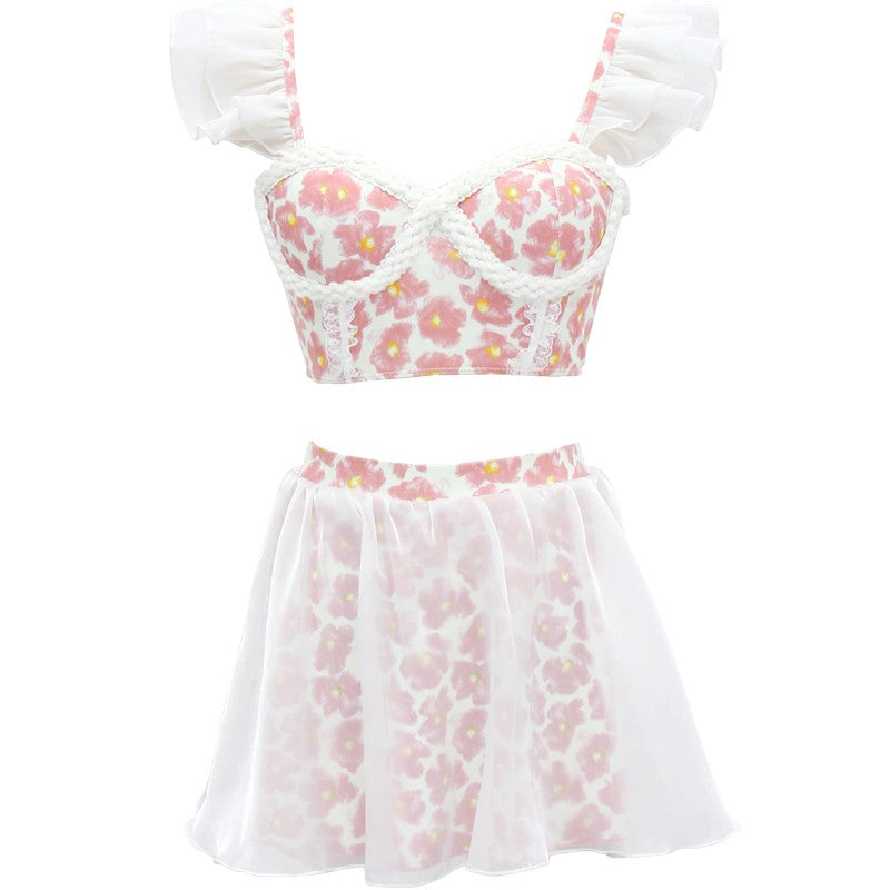 Pink Flower Swimsuit PL52969