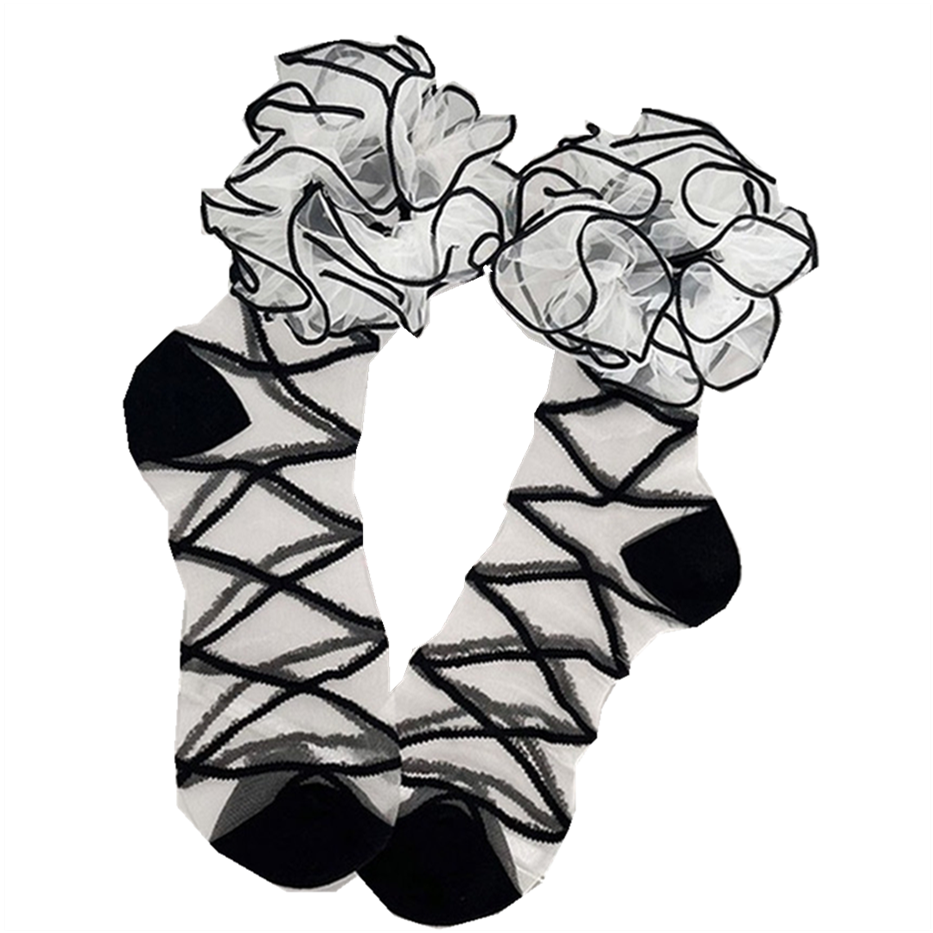 Organza Lace Socks PL53009