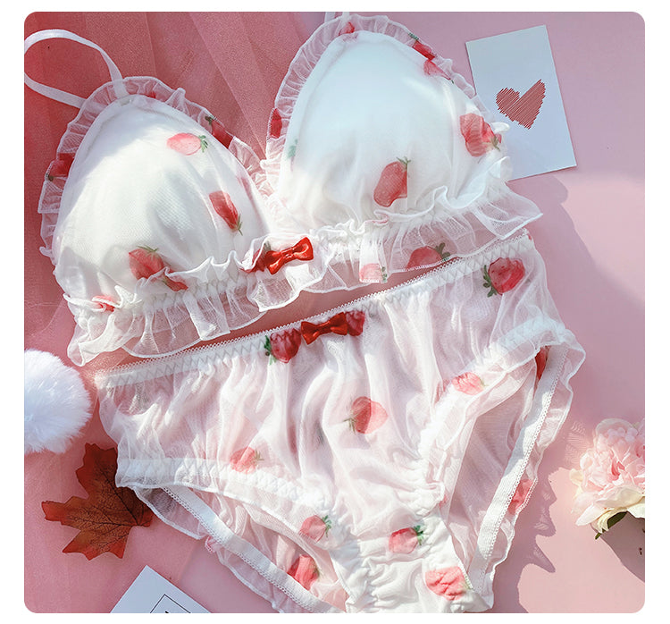 Cute Strawberry Bra Set PL52297