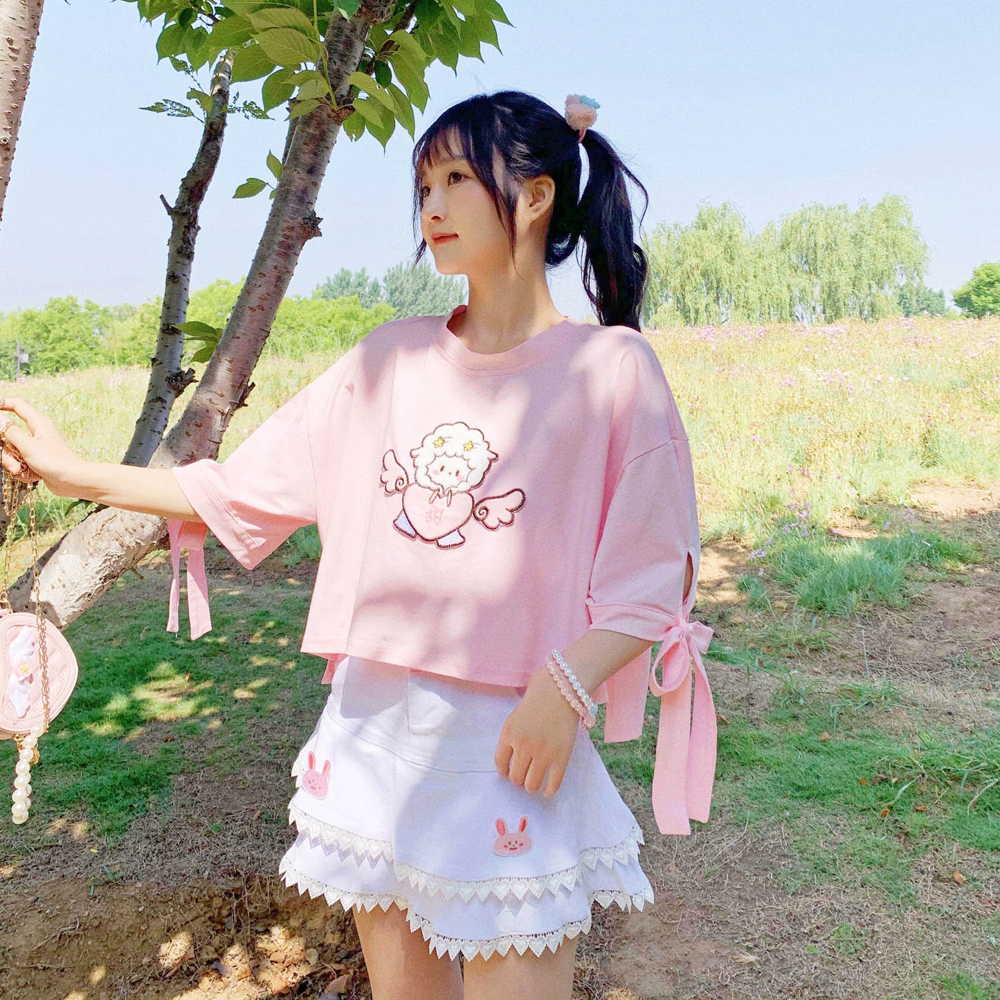 Pink Half Sleeve T-Shirt PL52500