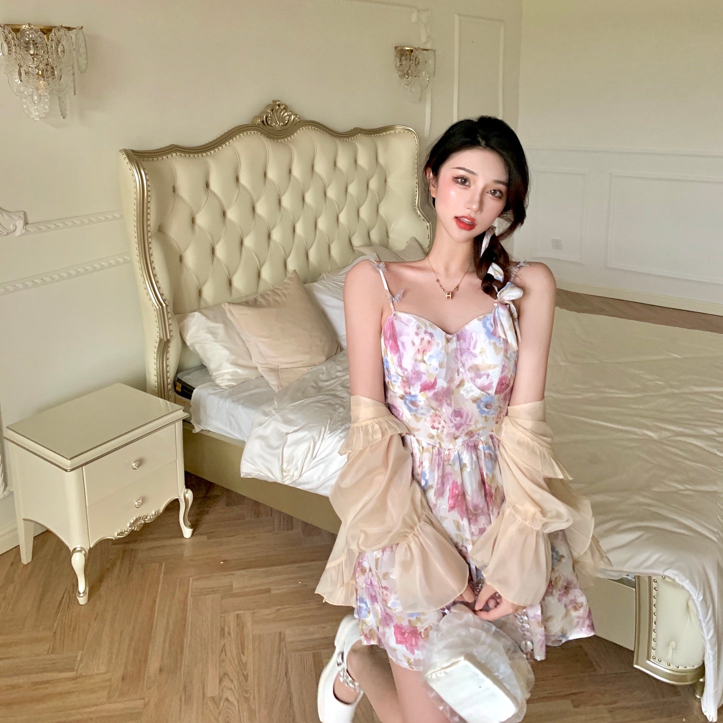 chic floral dress PL52353