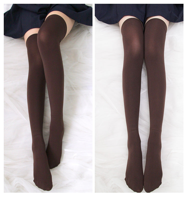 Velvet Japanese high socks (buy one get one free)PL10141