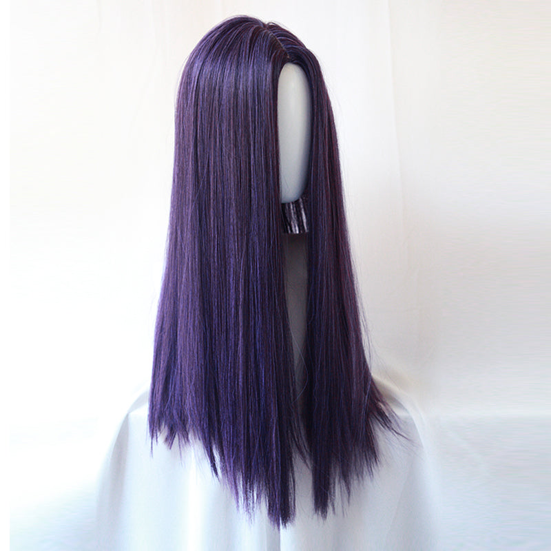 Purple long straight wig PL50250