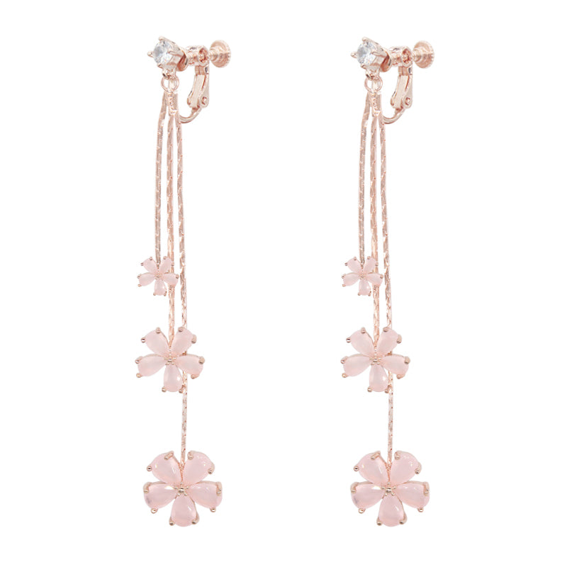 Pink cherry blossom earrings PL50814