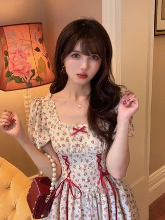 vintage bow dress PL52233
