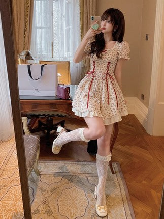 vintage bow dress PL52233