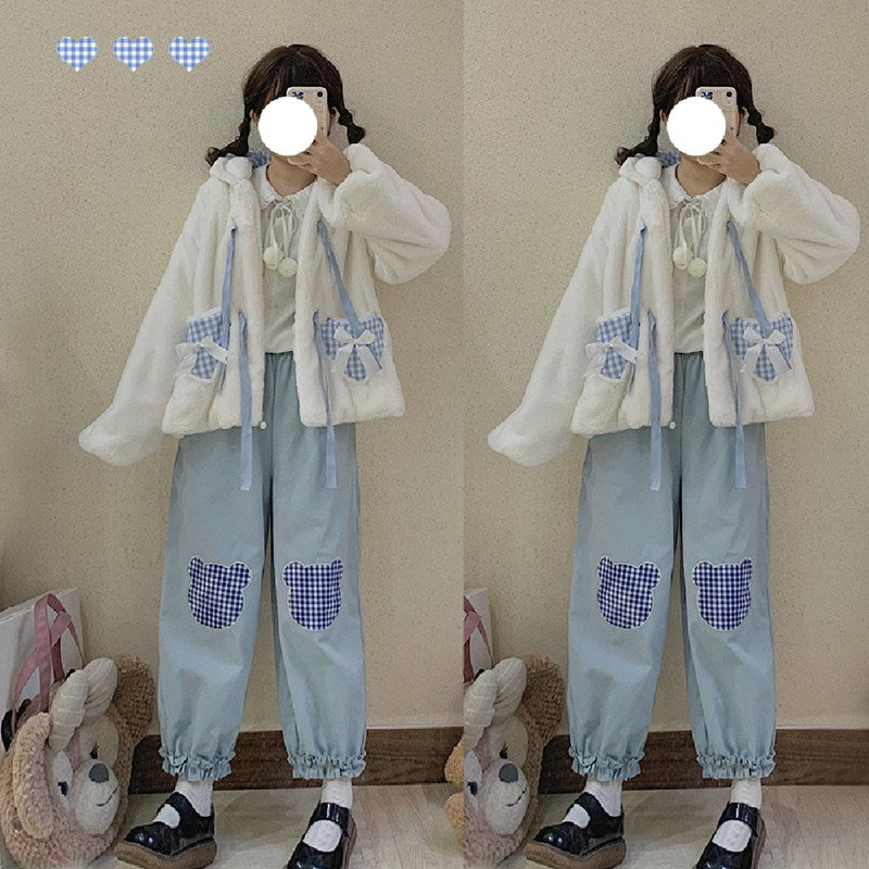 Cute winter plush jacket PL50934