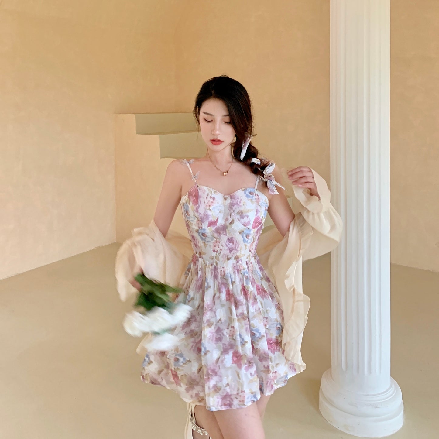 chic floral dress PL52353