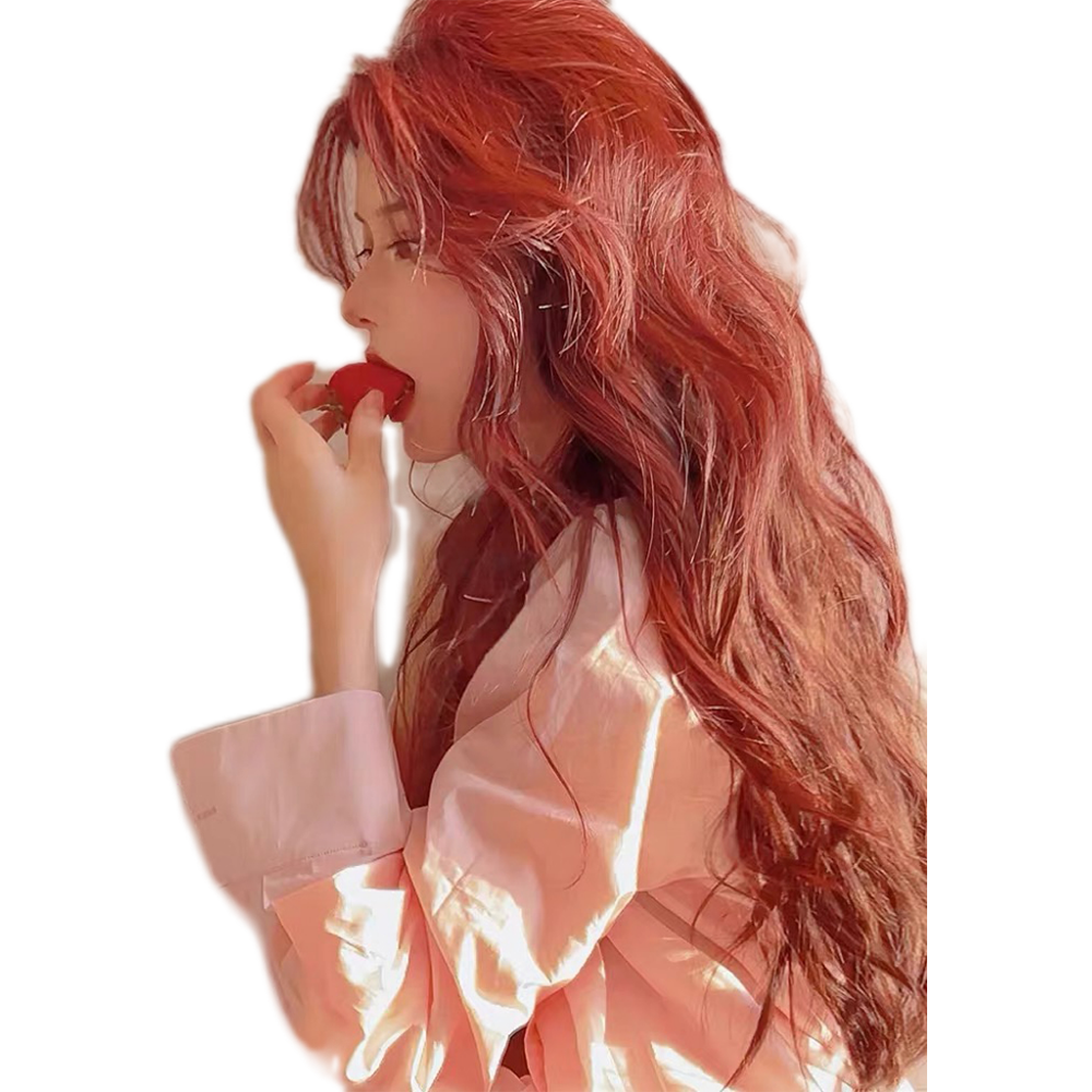 RED LONG CURLY HAIR PL52623