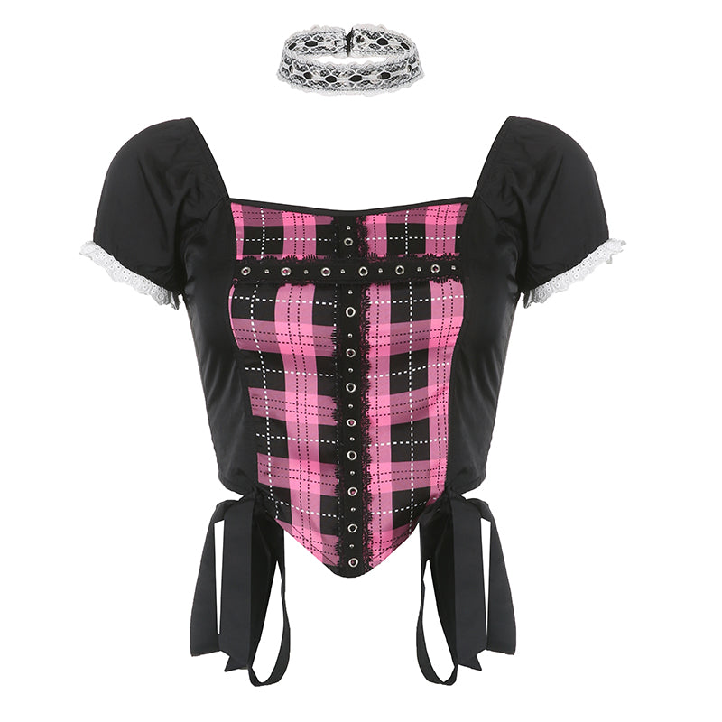 Harajuku Check T-Shirt PL52423