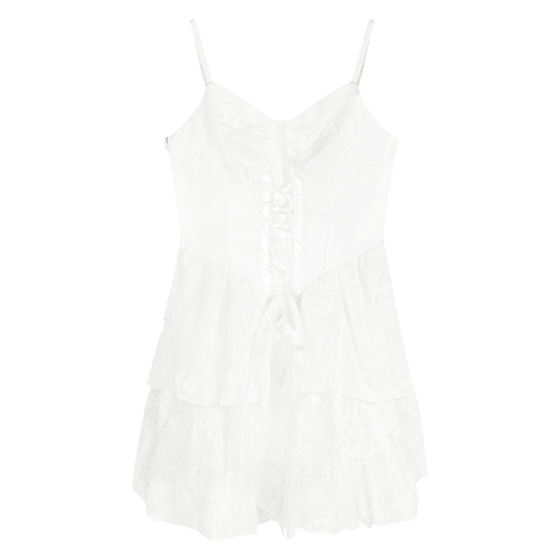 White Slip Dress PL52674