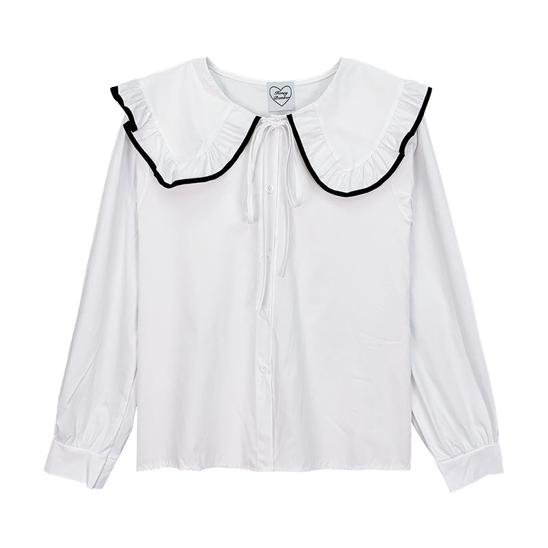 Vintage White Shirt Top PL52266
