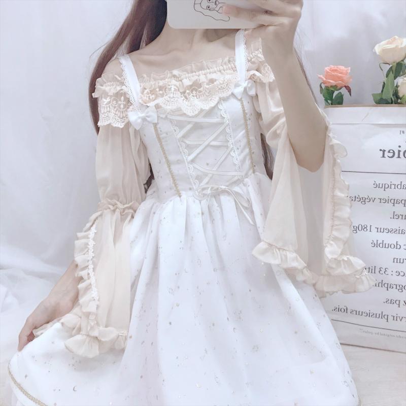 Lolita lace chiffon shirt + dress PL10277