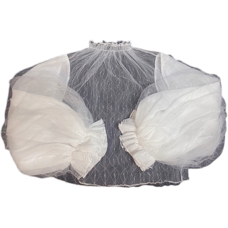 chiffon long sleeve top PL52592