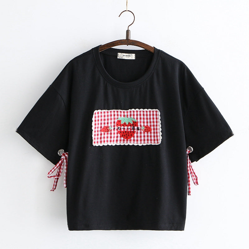 Strawberry tie t-shirt PL20362